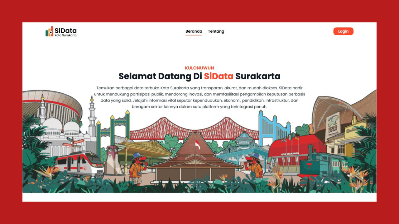 Screenshot SiData DISKOMINFO SP Kota Surakarta